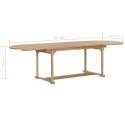  Rozkładany stół ogrodowy, 180-280x100x75 cm, lite drewno tekowe