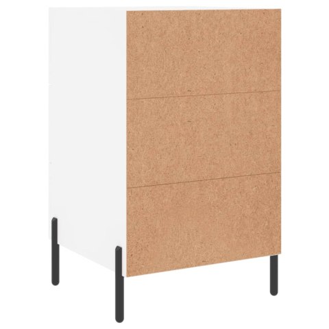 Szafka nocna, biała, 40x40x66 cm, materiał drewnopochodny Szafka nocna, biała, 40x40x66 cm, materiał drewnopochodny