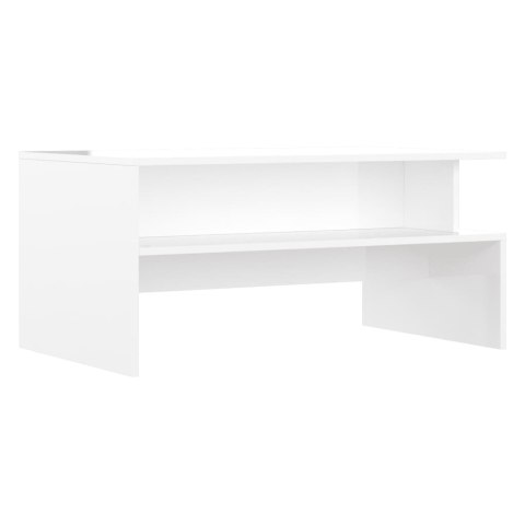 Stolik kawowy, biały o wysokim połysku, 90x55x42,5 cm Stolik kawowy, biały o wysokim połysku, 90x55x42,5 cm