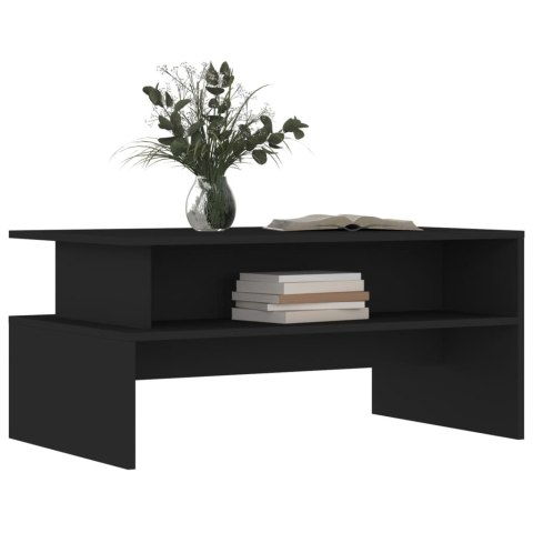 Stolik kawowy, czarny, 90x55x42,5 cm, materiał drewnopochodny Stolik kawowy, czarny, 90x55x42,5 cm, materiał drewnopochodny