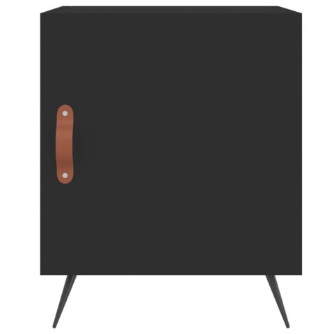Szafki nocne, 2 szt., czarne, 40x40x50 cm Szafki nocne, 2 szt., czarne, 40x40x50 cm