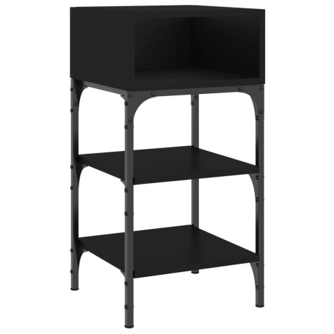 Stoliki nocne, 2 szt., czarne, 35x34,5x70 cm Stoliki nocne, 2 szt., czarne, 35x34,5x70 cm
