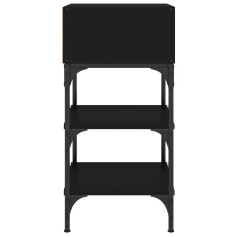 Stoliki nocne, 2 szt., czarne, 35x34,5x70 cm Stoliki nocne, 2 szt., czarne, 35x34,5x70 cm