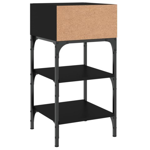 Stoliki nocne, 2 szt., czarne, 35x34,5x70 cm Stoliki nocne, 2 szt., czarne, 35x34,5x70 cm