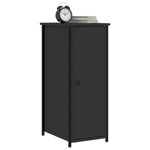 Szafki nocne, 2 szt., czarne, 32x42x80 cm Szafki nocne, 2 szt., czarne, 32x42x80 cm