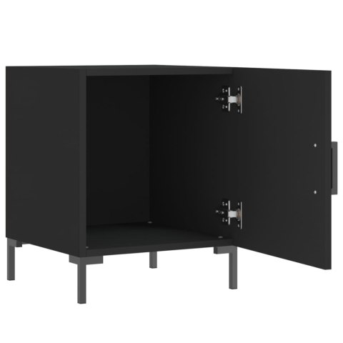 Szafki nocne, 2 szt., czarne, 40x40x50 cm Szafki nocne, 2 szt., czarne, 40x40x50 cm