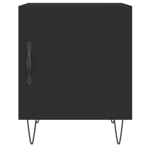 Szafki nocne, 2 szt., czarne, 40x40x50 cm Szafki nocne, 2 szt., czarne, 40x40x50 cm