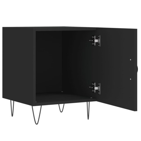 Szafki nocne, 2 szt., czarne, 40x40x50 cm Szafki nocne, 2 szt., czarne, 40x40x50 cm
