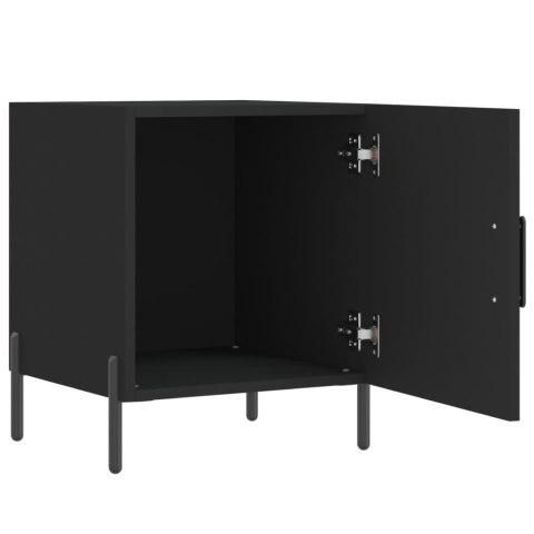 Szafki nocne, 2 szt., czarne, 40x40x50 cm Szafki nocne, 2 szt., czarne, 40x40x50 cm