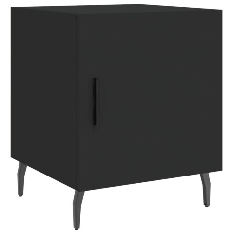 Szafki nocne, 2 szt., czarne, 40x40x50 cm Szafki nocne, 2 szt., czarne, 40x40x50 cm