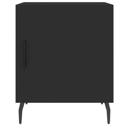 Szafki nocne, 2 szt., czarne, 40x40x50 cm Szafki nocne, 2 szt., czarne, 40x40x50 cm