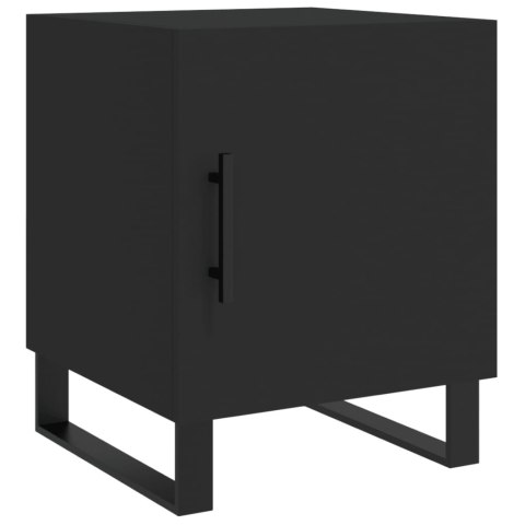 Szafki nocne, 2 szt., czarne, 40x40x50 cm Szafki nocne, 2 szt., czarne, 40x40x50 cm