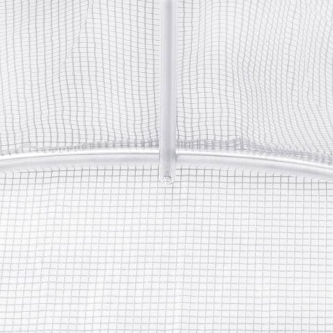 Szklarnia ze stalową ramą, biała, 4 m², 2x2x2 m Szklarnia ze stalową ramą, biała, 4 m², 2x2x2 m