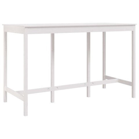Stolik barowy, biały, 180x80x110 cm, lite drewno sosnowe Stolik barowy, biały, 180x80x110 cm, lite drewno sosnowe