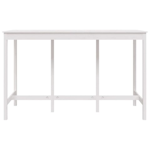 Stolik barowy, biały, 180x80x110 cm, lite drewno sosnowe Stolik barowy, biały, 180x80x110 cm, lite drewno sosnowe