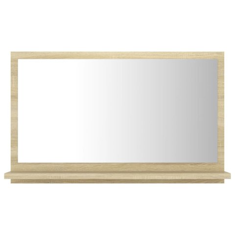 Lustro łazienkowe, dąb sonoma, 60x10,5x37 cm, płyta wiórowa Lustro łazienkowe, dąb sonoma, 60x10,5x37 cm, płyta wiórowa