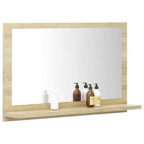 Lustro łazienkowe, dąb sonoma, 60x10,5x37 cm, płyta wiórowa Lustro łazienkowe, dąb sonoma, 60x10,5x37 cm, płyta wiórowa