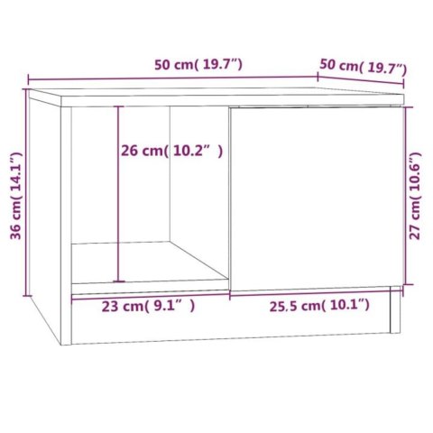 Stolik kawowy, betonowy, 50x50x36 cm, materiał drewnopochodny Stolik kawowy, betonowy, 50x50x36 cm, materiał drewnopochodny
