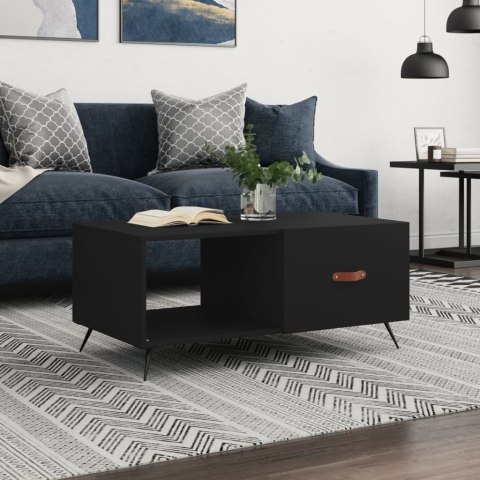  Stolik kawowy, czarny, 90x50x40 cm, materiał drewnopochodny