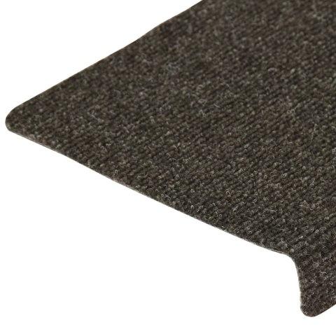 Nakładki na schody, 15 szt., igłowane, 65x21x4 cm, szare Nakładki na schody, 15 szt., igłowane, 65x21x4 cm, szare