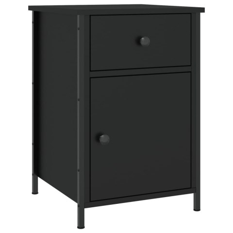 Szafki nocne, 2 szt., czarne, 40x42x60 cm Szafki nocne, 2 szt., czarne, 40x42x60 cm