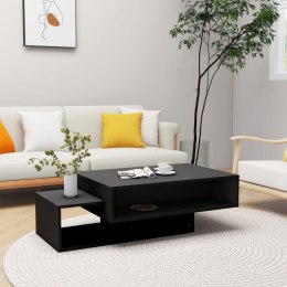  Stolik kawowy, czarny, 105x55x32 cm, płyta wiórowa