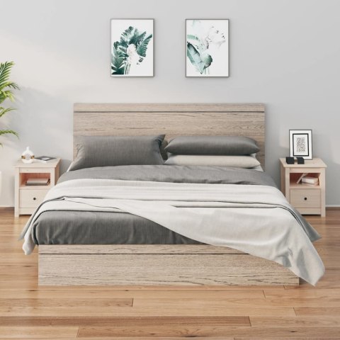  Szafki nocne, 2 szt., 40x35x49 cm, lite drewno sosnowe