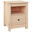 Szafki nocne, 2 szt., 40x35x49 cm, lite drewno sosnowe