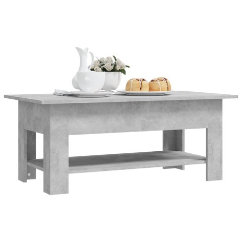 Stolik kawowy, szarość betonu, 102x55x42 cm, płyta wiórowa Stolik kawowy, szarość betonu, 102x55x42 cm, płyta wiórowa