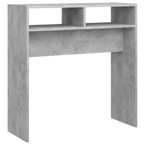 Stolik konsolowy, szarość betonu, 78x30x80 cm, płyta wiórowa Stolik konsolowy, szarość betonu, 78x30x80 cm, płyta wiórowa