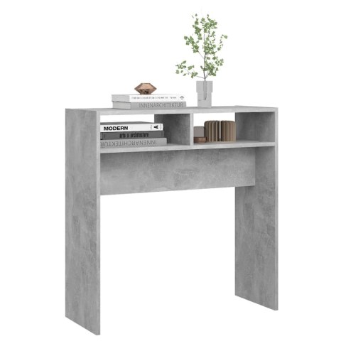 Stolik konsolowy, szarość betonu, 78x30x80 cm, płyta wiórowa Stolik konsolowy, szarość betonu, 78x30x80 cm, płyta wiórowa