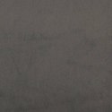  Zagłówek uszak, ciemnoszary, 203x16x118/128 cm, aksamit