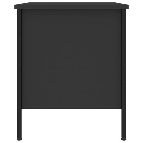 Szafki nocne, 2 szt., czarne, 40x42x50 cm, materiał drewnopochodny Szafki nocne, 2 szt., czarne, 40x42x50 cm, materiał drewnopochodny