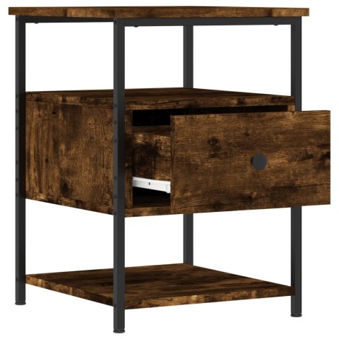 Szafki nocne, 2 szt., przydymiony dąb, 40x42x56 cm Szafki nocne, 2 szt., przydymiony dąb, 40x42x56 cm