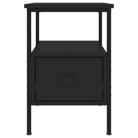 Szafki nocne, 2 szt., czarne, 34x36x50 cm Szafki nocne, 2 szt., czarne, 34x36x50 cm