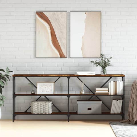  Stolik konsolowy, przydymiony dąb, 180x30x75 cm