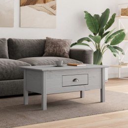 Stolik kawowy BODO, szary, 100x55x45 cm, lite drewno sosnowe