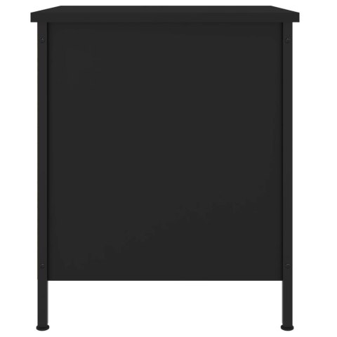 Szafki nocne, 2 szt., czarne, 40x42x50 cm, materiał drewnopochodny Szafki nocne, 2 szt., czarne, 40x42x50 cm, materiał drewnopochodny