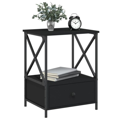 Stoliki nocne, 2 szt., czarne, 50x41x65 cm Stoliki nocne, 2 szt., czarne, 50x41x65 cm