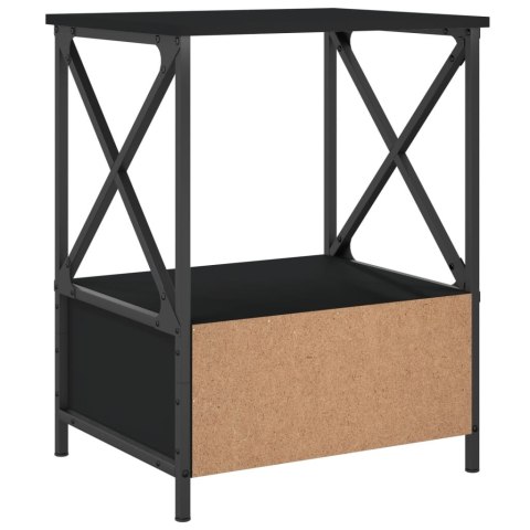 Stoliki nocne, 2 szt., czarne, 50x41x65 cm Stoliki nocne, 2 szt., czarne, 50x41x65 cm