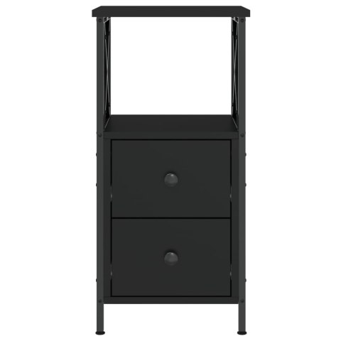 Szafki nocne, 2 szt., czarne, 34x35,5x70 cm Szafki nocne, 2 szt., czarne, 34x35,5x70 cm