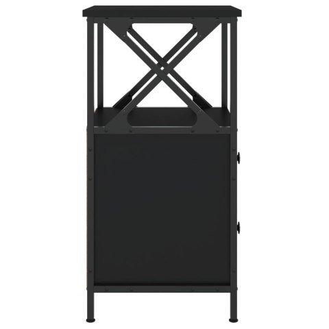 Szafki nocne, 2 szt., czarne, 34x35,5x70 cm Szafki nocne, 2 szt., czarne, 34x35,5x70 cm