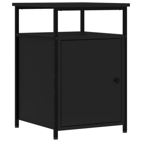 Szafki nocne, 2 szt., czarne, 40x42x60 cm Szafki nocne, 2 szt., czarne, 40x42x60 cm
