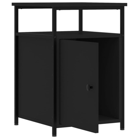 Szafki nocne, 2 szt., czarne, 40x42x60 cm Szafki nocne, 2 szt., czarne, 40x42x60 cm