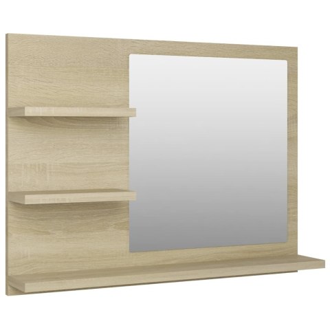 Lustro łazienkowe, dąb sonoma, 60x10,5x45 cm, płyta wiórowa Lustro łazienkowe, dąb sonoma, 60x10,5x45 cm, płyta wiórowa