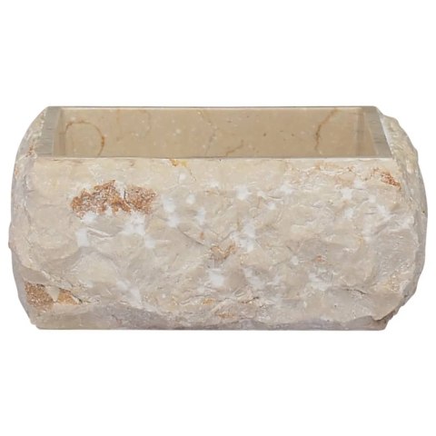 Umywalka, kremowa, 30 x 30 x 13 cm, marmurowa Umywalka, kremowa, 30 x 30 x 13 cm, marmurowa