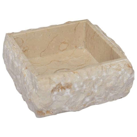 Umywalka, kremowa, 30 x 30 x 13 cm, marmurowa Umywalka, kremowa, 30 x 30 x 13 cm, marmurowa