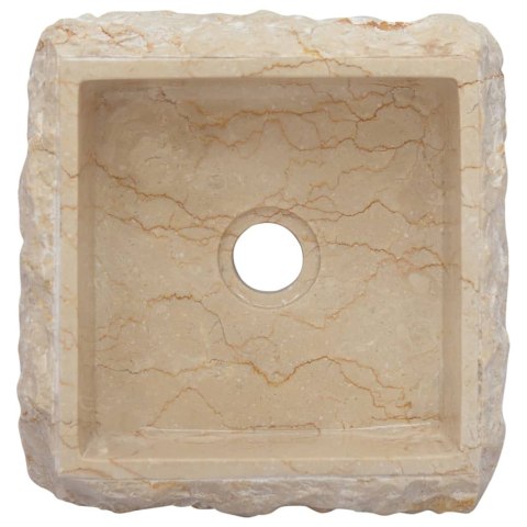 Umywalka, kremowa, 30 x 30 x 13 cm, marmurowa Umywalka, kremowa, 30 x 30 x 13 cm, marmurowa