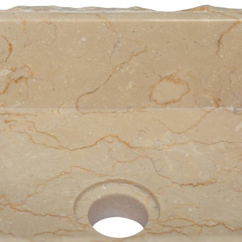 Umywalka, kremowa, 30 x 30 x 13 cm, marmurowa Umywalka, kremowa, 30 x 30 x 13 cm, marmurowa