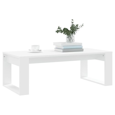 Stolik kawowy, biały, 102x50x35 cm, materiał drewnopochodny Stolik kawowy, biały, 102x50x35 cm, materiał drewnopochodny